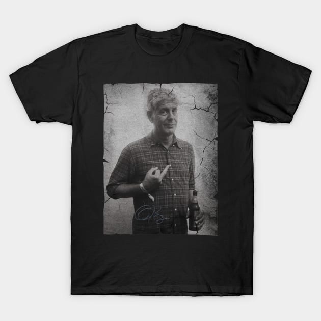 Anthony Bourdain Vintage T-Shirt by Nyepelekan